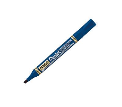 Marcatore permanente N860 - punta scalpello - blu - Amiko - conf. 12 pezzi - Pentel - N860-CE - 490506070487 - DMwebShop