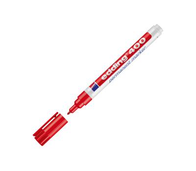 Marcatore permanente 400 - punta conica - tratto - 2 - 4 mm - rosso - conf. 10 pezzi - Edding - E-400 002 - 4004764315789 - DMwebShop