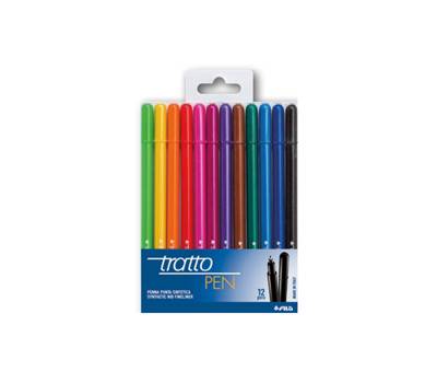 Pennarello fineliner Pen - 0,5 mm - colori assoriti - busta 12 pennarelli - Tratto - 807700 - 8000825005541 - DMwebShop
