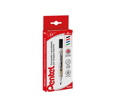 Marcatore per lavagne cancellabili MW85 - astuccio 4 colori assortiti - Amiko - Pentel - 0100863 - 8006935008632 - DMwebShop