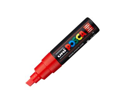 Marcatore a base d'acqua Uni Posca PC8K - punta a scalpello - 8 mm - rosso - Uni Mitsubishi - M PC8K R - 4902778916476 - DMwebShop Marcatore a base d'acqua Uni Posca PC8K - punta a scalpello - 8 mm - rosso - Uni Mitsubishi - M PC8K R - 4902778916476 - DMwebShop