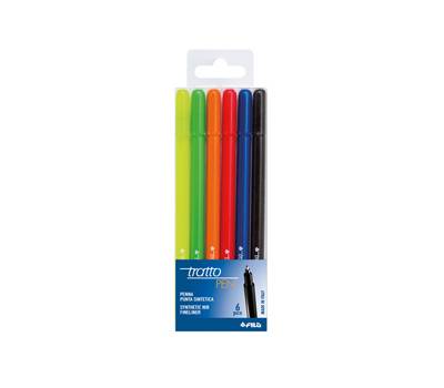 Pennarello fineliner Pen - 0,5 mm - colori assortiti - busta 6 pennarelli - Tratto - 807800 - 8000825008474 - DMwebShop