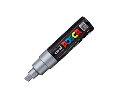 Marcatore Uni Posca PC8K - punta a scalpello - 8 mm - argento - Uni Mitsubishi - M PC8K ARG - 4902778113615 - DMwebShop Marcatore Uni Posca PC8K - punta a scalpello - 8 mm - argento - Uni Mitsubishi - M PC8K ARG - 4902778113615 - DMwebShop