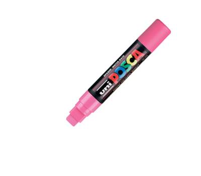 Marcatore a base d'acqua Uni Posca PC17K - punta extra large a scalpello - 15 mm - rosa - Uni Mitsubishi - M PC17K RA - 4902778364208 - DMwebShop