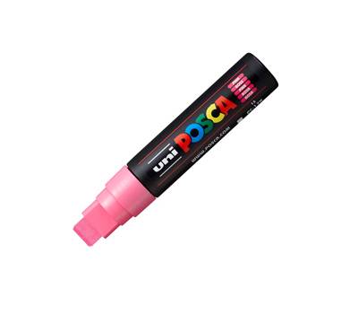 Marcatore a base d'acqua Uni Posca PC17K - punta extra large a scalpello - 15 mm - rosa - Uni Mitsubishi - M PC17K RA - 4902778364208 - DMwebShop