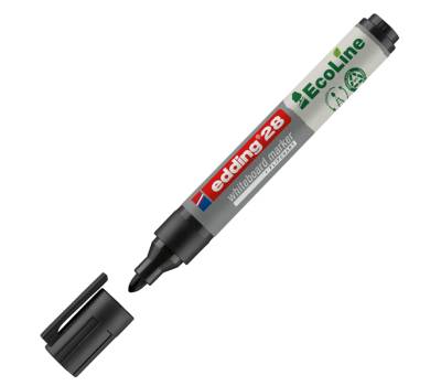 Marcatore per lavagne bianche 28 EcoLine - punta conica - 1,5 - 3 mm - nero - conf. 10 pezzi - Edding - E-28001 - 4004764918140 - DMwebShop
