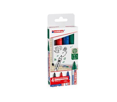 Marcatore 660 per lavagne bianche - punta conica - 1,5 - 3 mm - astuccio 4 pezzi - Edding - 4-660-4 - 4004764850211 - DMwebShop
