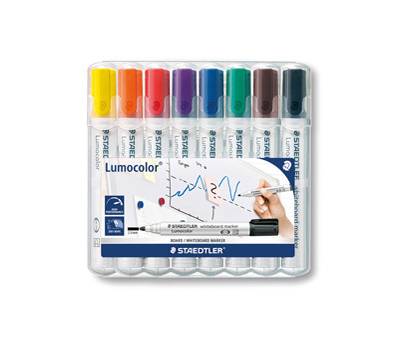 Marcatore cancellabile Lumocolor whiteboard 351 - tratto 2 mm - astuccio 8 pezzi - Staedtler - 351WP8 - 4007817186244 - DMwebShop
