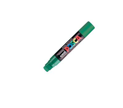 Marcatore a base d acqua Uni Posca PC17K punta extra large a scalpello 15 mm verde - 15842