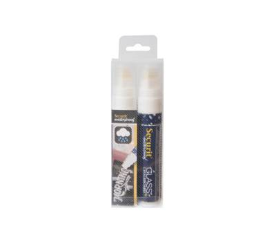 Marcatore a gesso liquido waterproof punta fine 7,00,15,00 mm bianco - 15705