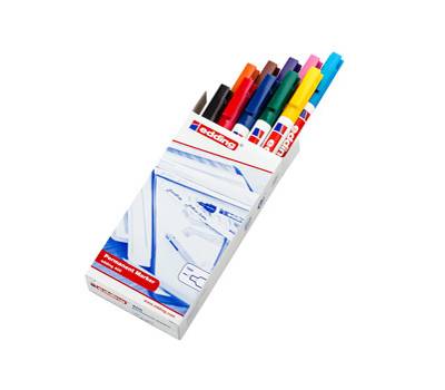 Marcatore permanente 400 punta tonda 1 mm colori assortiti astuccio 10 pezzi - 15796