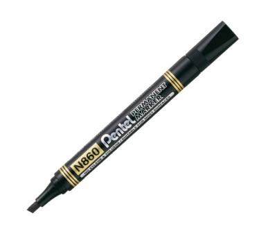 Marcatore permanente N860 punta scalpello nero linea Amiko Pentel - 15758