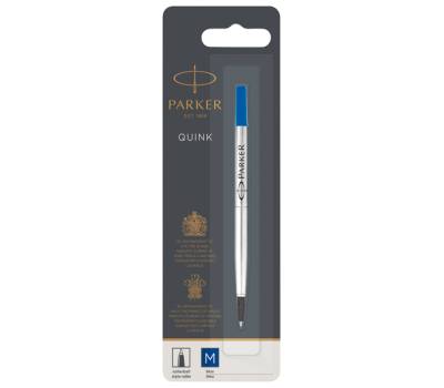 Refill roller Quink standard punta media metallo blu - 15566