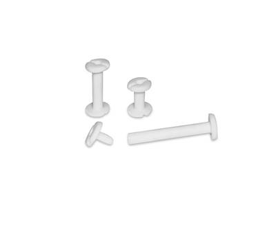 Viti sepolte plastica 5 mm bianco - 15610