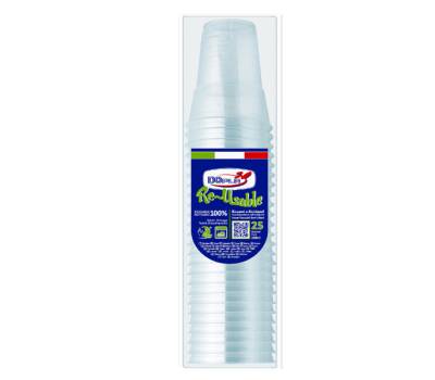 Bicchieri Diamant riutilizzabili polistirene - 250 ml - conf. 25 pezzi - Dopla - 22633 - 8005090016780 - DMwebShop