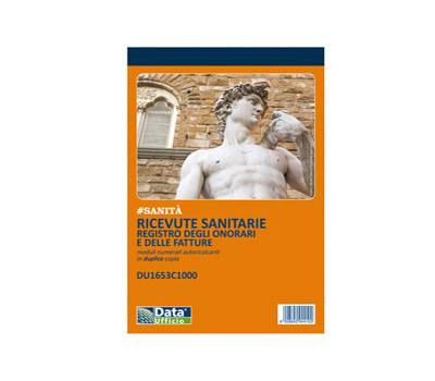 Blocco ricevute sanitarie numerate - 100-2 copie autoricalcanti - 21,5 x 14,8 cm - Data Ufficio - DU1653C1000 - 8008842944102 - DMwebShop