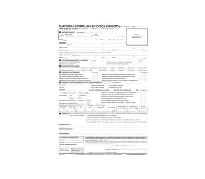 Rapporto di controllo efficienza energetica T1 snap - 3 copie - conf. 20 pezzi - Data Ufficio - DU8843T1000G - 8008842580126 - DMwebShop