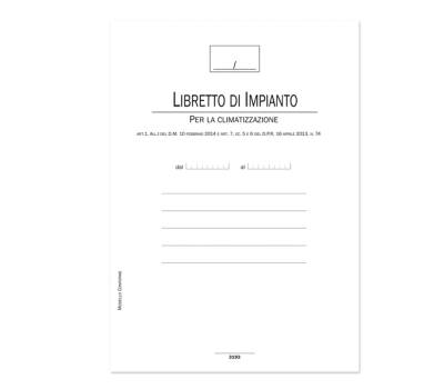 Libretto impianti climatizzazione - 44 pagine - Data Ufficio - DU319300000 - 8008842567967 - DMwebShop