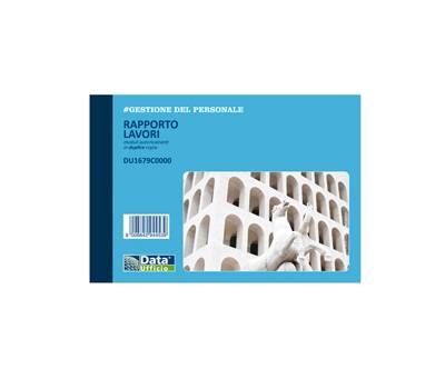 Blocco rapporto lavori 50 - 2 copie autoautoricalcanti - 9223