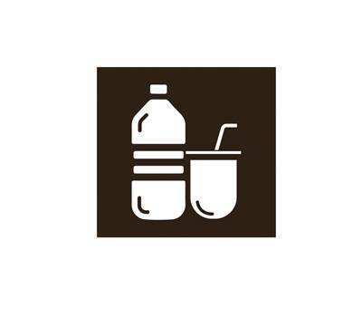 Etichetta adesiva raccolta differenziata con icona PLASTICA 120 x 130 mm - 8151