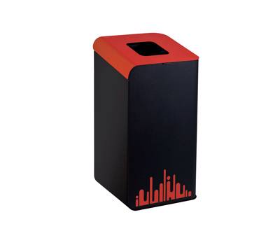 Gettacarte Rubik Evo per raccolta differenziata 80 lt rosso Medial 789297 - 8261