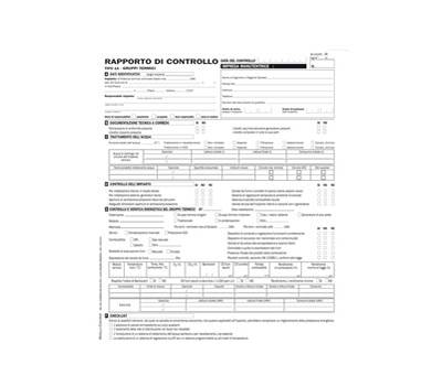Rapporti controllo efficienza energetica reg. Lombardia - T1 A - 29,7 x 21,4 cm - snap 3 copie - conf. 25 pezzi - Edipro - E9095T1A - 8023328909505 - DMwebShop