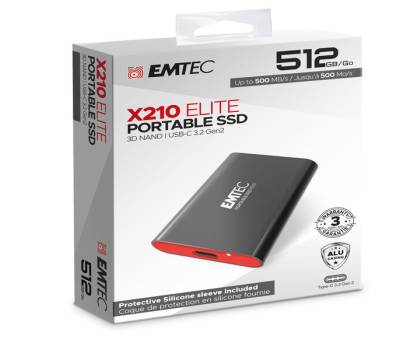 X210 External - 512 Gb - Cover Protettiva in silicone - Emtec - ECSSD512GX210 - 3126170173751 - DMwebShop