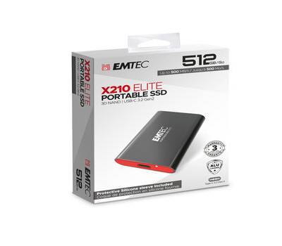 X210 External - 512 Gb - Cover Protettiva in silicone - Emtec - ECSSD512GX210 - 3126170173751 - DMwebShop