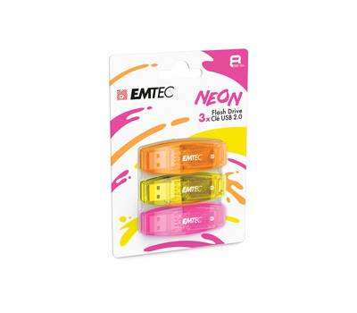 Memoria 3pz USB2,0 C410,8GB NEON - 16450 Memoria 3pz USB2,0 C410,8GB NEON - 16450
