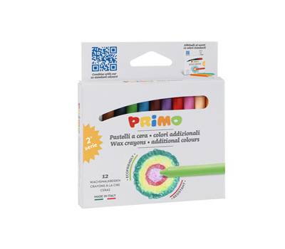 Pastelli a cera diametro 9 mm x 85 mm Primo 0502PC12AD - 16641