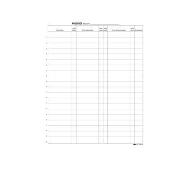 Registro firme presenze al lavoro - 31 x 24 cm - 100 fogli - Edipro - E2819 - 8023328281908 - DMwebShop Registro firme presenze al lavoro - 31 x 24 cm - 100 fogli - Edipro - E2819 - 8023328281908 - DMwebShop