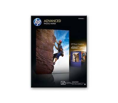 Carta fotografica lucida 13 x 18 cm - senza margini Advanced - conf. da 25 Fogli - Hp - Q8696A - 882780349643 - DMwebShop