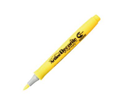 Marcatore Decorite - punta pennello - giallo - Artline - A EDF-F/G - 4549441010705 - DMwebShop
