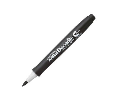 Marcatore Decorite - punta pennello - nero - Artline - A EDF-F/N - 4549441010606 - DMwebShop