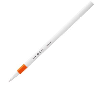 Fineliner Emott - tratto 0,4 mm - arancione - conf. 10 pezzi - Uni Mitsubishi - M PEM-SY AR - 4902778241110 - DMwebShop