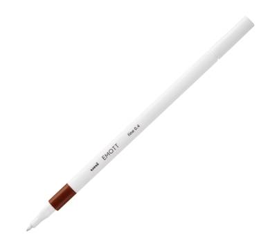 Fineliner Emott - tratto 0,4 mm - marrone - conf. 10 pezzi - Uni Mitsubishi - M PEM-SY M - 4902778241226 - DMwebShop