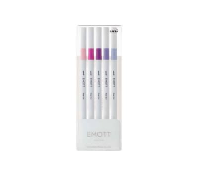 Fineliner Emott - tratto 0,4 mm - colori assortiti floral - conf. 5 pezzi - Uni Mitsubishi - M PEM-SY 5C 7 - DMwebShop