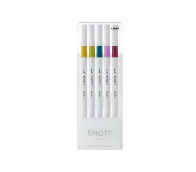 Fineliner Emott - tratto 0,4 mm - colori assortiti retro' - conf. 5 pezzi - Uni Mitsubishi - M PEM-SY 5C 8 - DMwebShop Fineliner Emott - tratto 0,4 mm - colori assortiti retro' - conf. 5 pezzi - Uni Mitsubishi - M PEM-SY 5C 8 - DMwebShop