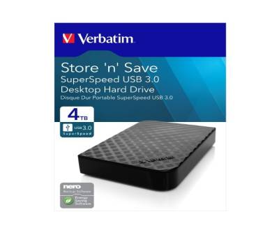 HDD Esterno USB 3.0 - 3.5 - 4 Tb - Verbatim - 47685 - 23942476856 - DMwebShop