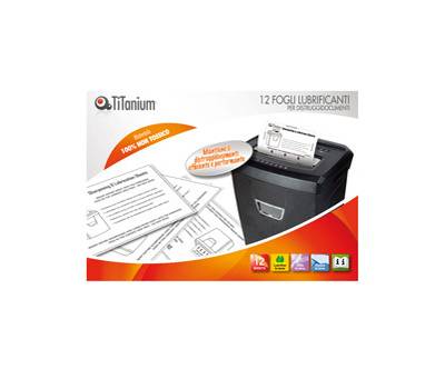 Foglio lubrificante - per distruggidocumenti - conf. 12 pezzi - Titanium - SP1000 - 8025133119902 - DMwebShop