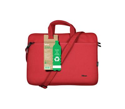 Borsa per notebook Bologna - ecocompatibile - da 16'' - rosso - Trust - 24449 - 8713439244496 - DMwebShop