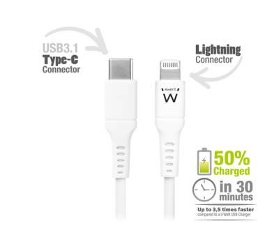 Cavo lightning USB TYPE-C - per smartphone e tablet - 1 mt - Eminent - 486622606 - 8054392616365 - DMwebShop