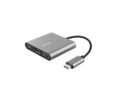 Adattatore USB-C - multiporta 3-in-1 Dalyx - Trust - 23772 - 8713439237726 - DMwebShop