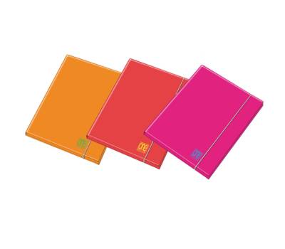 Cartella Fluo One Color - 3 lembi - con elastico - dorso 1 cm - colori assortiti - conf. 6 pezzi - Blasetti - 7734 - 8007758177345 - DMwebShop