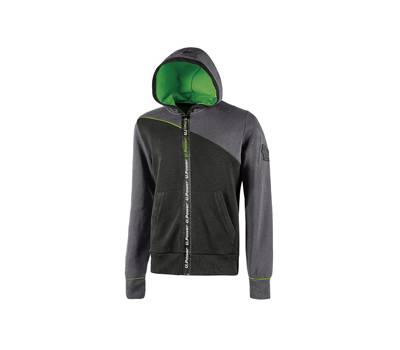 Felpa Jupiter - con cappuccio - taglia L - grigio-verde - U-power - EY212AG-L - 8033546464052 - DMwebShop