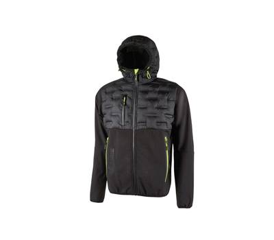 Giacca ibrida Spock - idrorepellente - taglia L - nero-giallo - U-power - FU213BC-L - 8033546453063 - DMwebShop