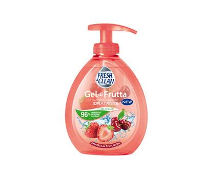 Sapone Gel - liquido - fragola-ciliegia - 300 ml - FreshClean - 7-1196 - 8002340007390 - DMwebShop