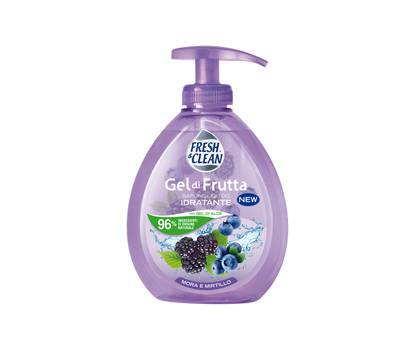 Sapone Gel - liquido - mora-mirtillo - 300 ml - FreshClean - 7-1197 - 8002340010710 - DMwebShop