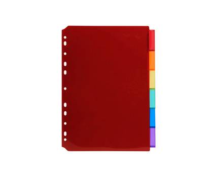 Intercalari neutri - PPL - A4 - trasparente - 6 posizioni - Exacompta - 3906E - 3130630039068 - DMwebShop