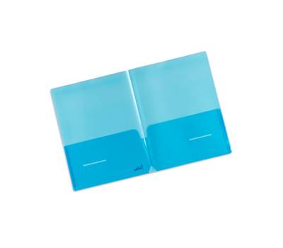 Cartellina doppia tasca Plastidea - PP - blu - conf. 5 pezzi - Iternet - 7010BL - 8028422770105 - DMwebShop